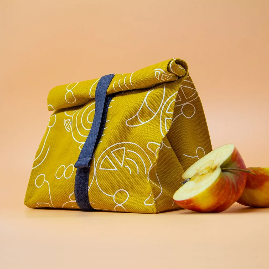 Snack-Tüüt Abstrakt Kurkuma (Faltschachtel)