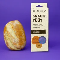 Snack-Tüüt Abstrakt Hellblau (Faltschachtel)